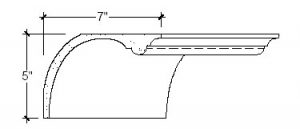 2D View image of Plaster Cove Molding – DC505-384