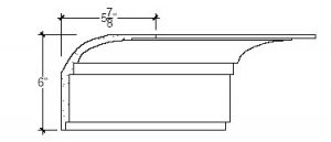 2D View image of Plaster Cove Molding – DC506-174