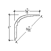 Side View image of Plaster Cove Molding – DC506-174