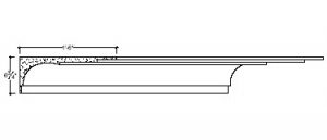 2D View image of Plaster Cove Molding – DC506-235B