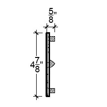 Side View image of Plaster Ornament / Lattice DC813-06A