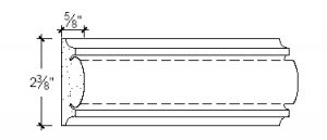 2D View image of Plaster Panel – DC402-407