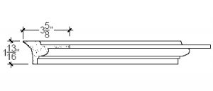 2D View image of Plaster Crown Molding – 501-395