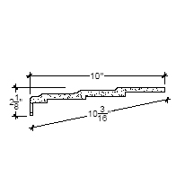 Side View image of Plaster Crown Molding – 502-412