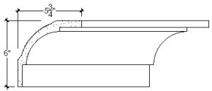 2D View image of Plaster Cove Molding – 506-175D