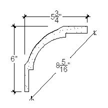 Side View image of Plaster Cove Molding – 506-175D