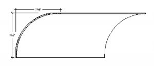 2D View image of Plaster Cove Molding – 529-121