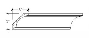 2D View of Plaster Cove Molding – DC503-307 2D View image of Plaster Cove Molding – DC503-307