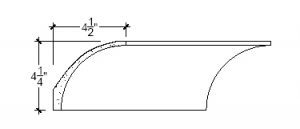 2D View image of Plaster Cove Molding – DC504-121D