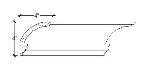 2D View of Plaster Cove Molding – DC504-418 2D View image of Plaster Cove Molding – DC504-418
