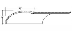 2D View of Plaster Cove Molding – DC505-407 2D View image of Plaster Cove Molding – DC505-407