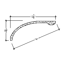 Side View of Plaster Cove Molding – DC505-407 Side View image of Plaster Cove Molding – DC505-407