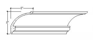 2D View image of Plaster Cove Molding – DC508-418