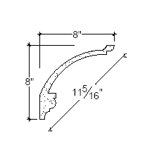 Side View image of Plaster Cove Molding – DC508-418