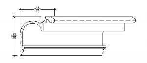 2D View of Plaster Cove Molding – DC508-420 2D View image of Plaster Cove Molding – DC508-420