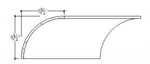 2D View of Plaster Cove Molding – DC509-121 2D View image of Plaster Cove Molding – DC509-121