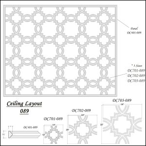 2D View image of Ceiling Layout 089