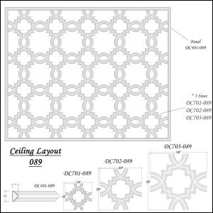 2D View image of Plaster Ceiling System – DC701-089