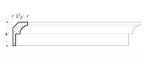 2D View image of PLASTER COVE MOULDING – DC504-519