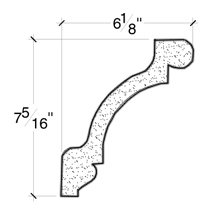 Side View of PLASTER COVE MOULDING – DC507-526 Side View image of PLASTER COVE MOULDING – DC507-526