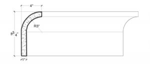 2D View of PLASTER COVE MOULDING – DC508-371 2D View image of PLASTER COVE MOULDING – DC508-371