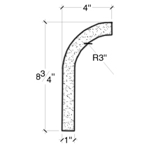 Side View of PLASTER COVE MOULDING – DC508-371 Side View image of PLASTER COVE MOULDING – DC508-371
