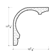 Side View image of PLASTER COVE MOULDING – DC511-529
