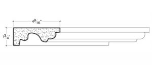 2D View of PLASTER COVE MOULDING – DC501-505 2D View image of PLASTER COVE MOULDING – DC501-505