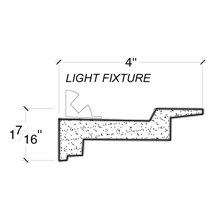 Side View image of PLASTER COVE LIGHTING – DC501-536