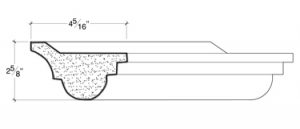 2D View image of PLASTER COVE MOULDING – DC502-473