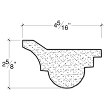 Side View image of PLASTER COVE MOULDING – DC502-473