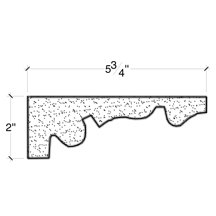 Side View of PLASTER COVE MOULDING – DC502-538 Side View image of PLASTER COVE MOULDING – DC502-538