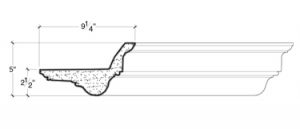2D View of PLASTER COVE MOULDING – DC505-521 2D View image of PLASTER COVE MOULDING – DC505-521