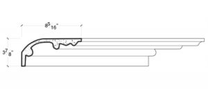 2D View image of PLASTER COVE MOULDING – DC503-538