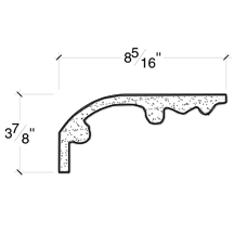 Side View image of PLASTER COVE MOULDING – DC503-538