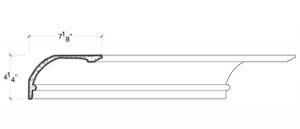 2D View of PLASTER COVE MOULDING – DC504-456 2D View image of PLASTER COVE MOULDING – DC504-456