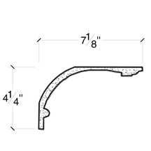 Side View of PLASTER COVE MOULDING – DC504-456 Side View image of PLASTER COVE MOULDING – DC504-456