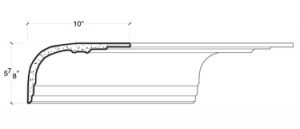 2D View of PLASTER COVE MOULDING – DC505-495 2D View image of PLASTER COVE MOULDING – DC505-495