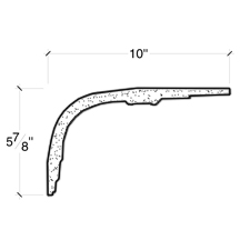Side View of PLASTER COVE MOULDING – DC505-495 Side View image of PLASTER COVE MOULDING – DC505-495