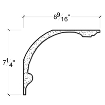 Side View of PLASTER COVE MOULDING – DC507-456 Side View image of PLASTER COVE MOULDING – DC507-456