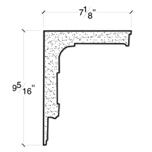Side View of PLASTER COVE MOULDING – DC509-532 Side View image of PLASTER COVE MOULDING – DC509-532