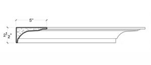 2D View of PLASTER COVE MOULDING – DC502-501 2D View image of PLASTER COVE MOULDING – DC502-501