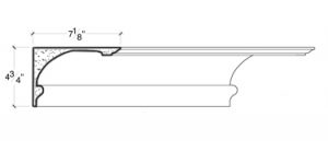 2D View of PLASTER COVE MOULDING – DC504-456B 2D View image of PLASTER COVE MOULDING – DC504-456B