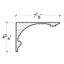 Side View of PLASTER COVE MOULDING – DC504-456B Side View image of PLASTER COVE MOULDING – DC504-456B