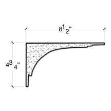 Side View image of PLASTER CROWN MOULDING – DC504-501