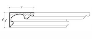 2D View image of PLASTER COVE MOULDING – DC504-502