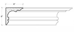 2D View of PLASTER COVE MOULDING – DC506-451 2D View image of PLASTER COVE MOULDING – DC506-451