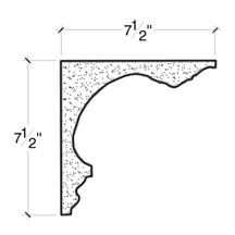 Side View image of PLASTER COVE MOULDING – DC507-450