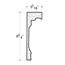 Side View image of PLASTER CROWN MOULDING – DC509-442