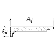 Side View image of PLASTER CROWN MOULDING – DC501-533